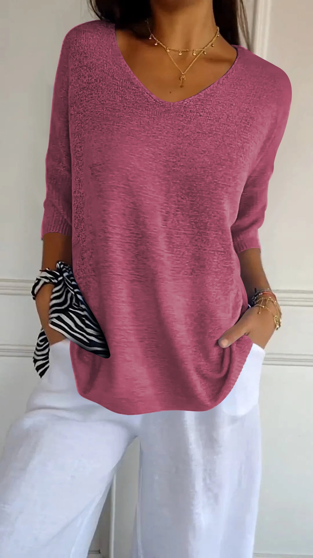 Laurienne™ | Casual V-hals top