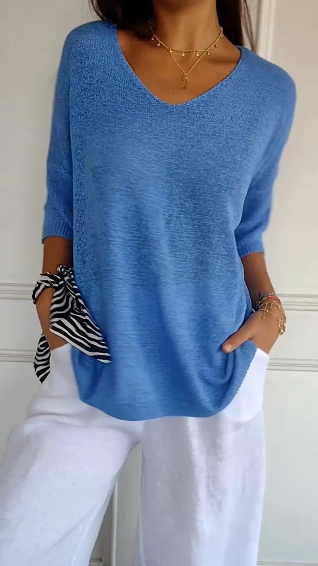 Laurienne™ | Casual V-hals top