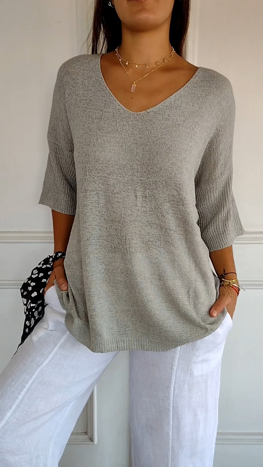 Laurienne™ | Casual V-hals top