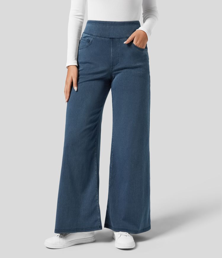 Evie | Comfortabele broek met hoge elastische taille
