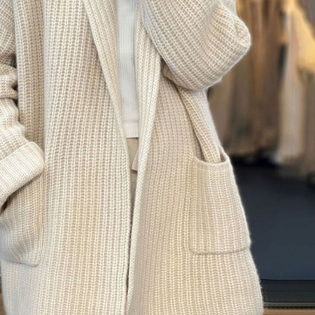Charlot – Gebreide vest in wolmix