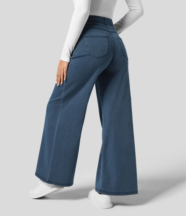 Evie | Comfortabele broek met hoge elastische taille