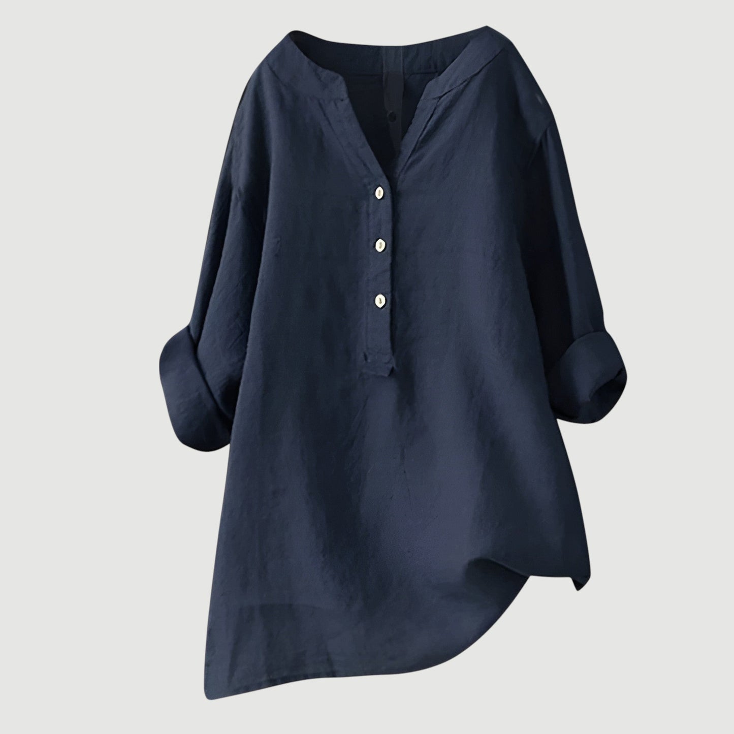 Freja™ - Luchtig en comfortabel linnen overhemd met knopen