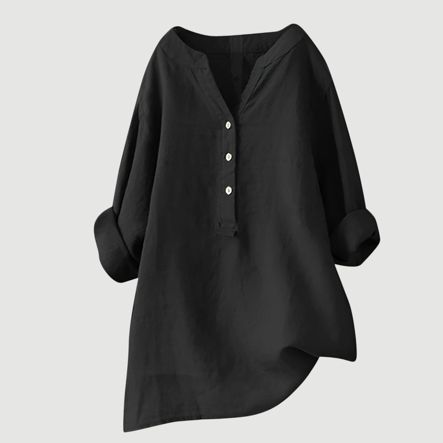 Freja™ - Luchtig en comfortabel linnen overhemd met knopen