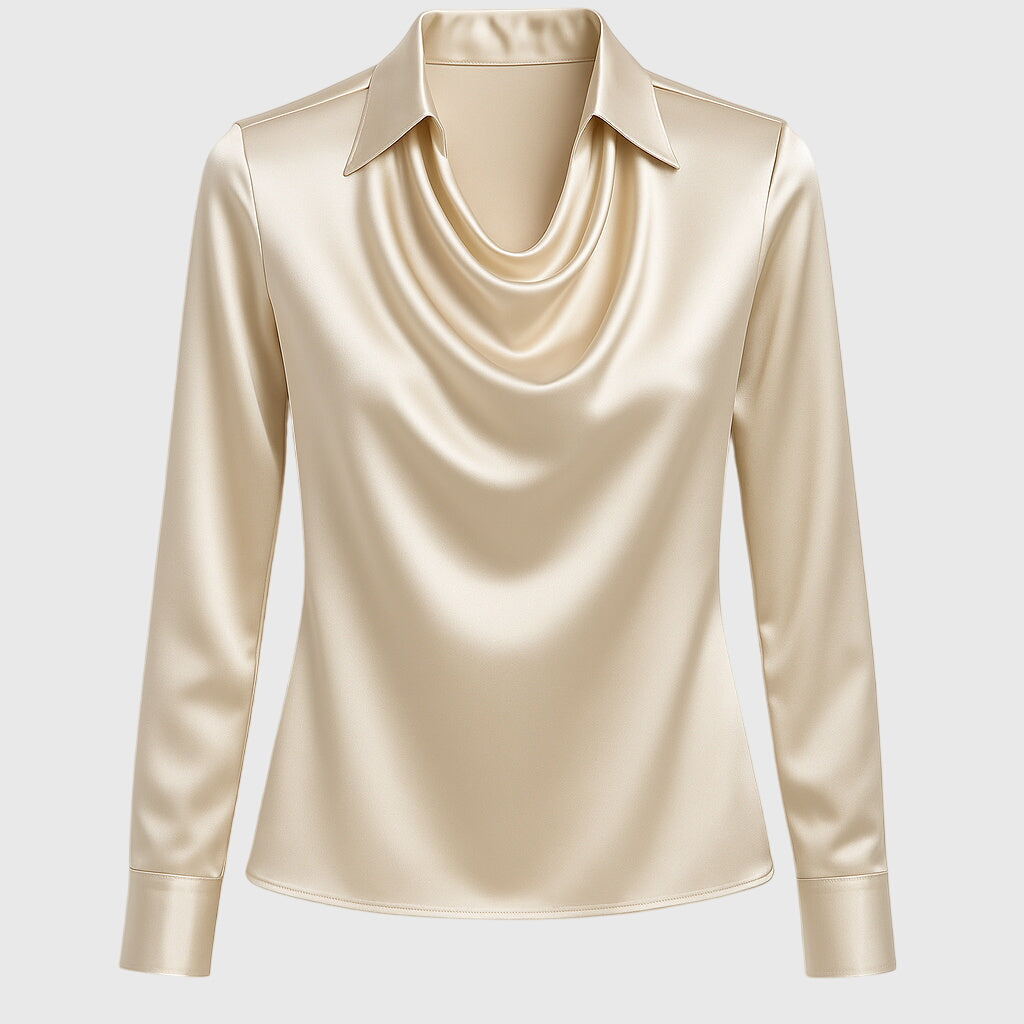 Fiona™ | Elegante Satijnen Blouse