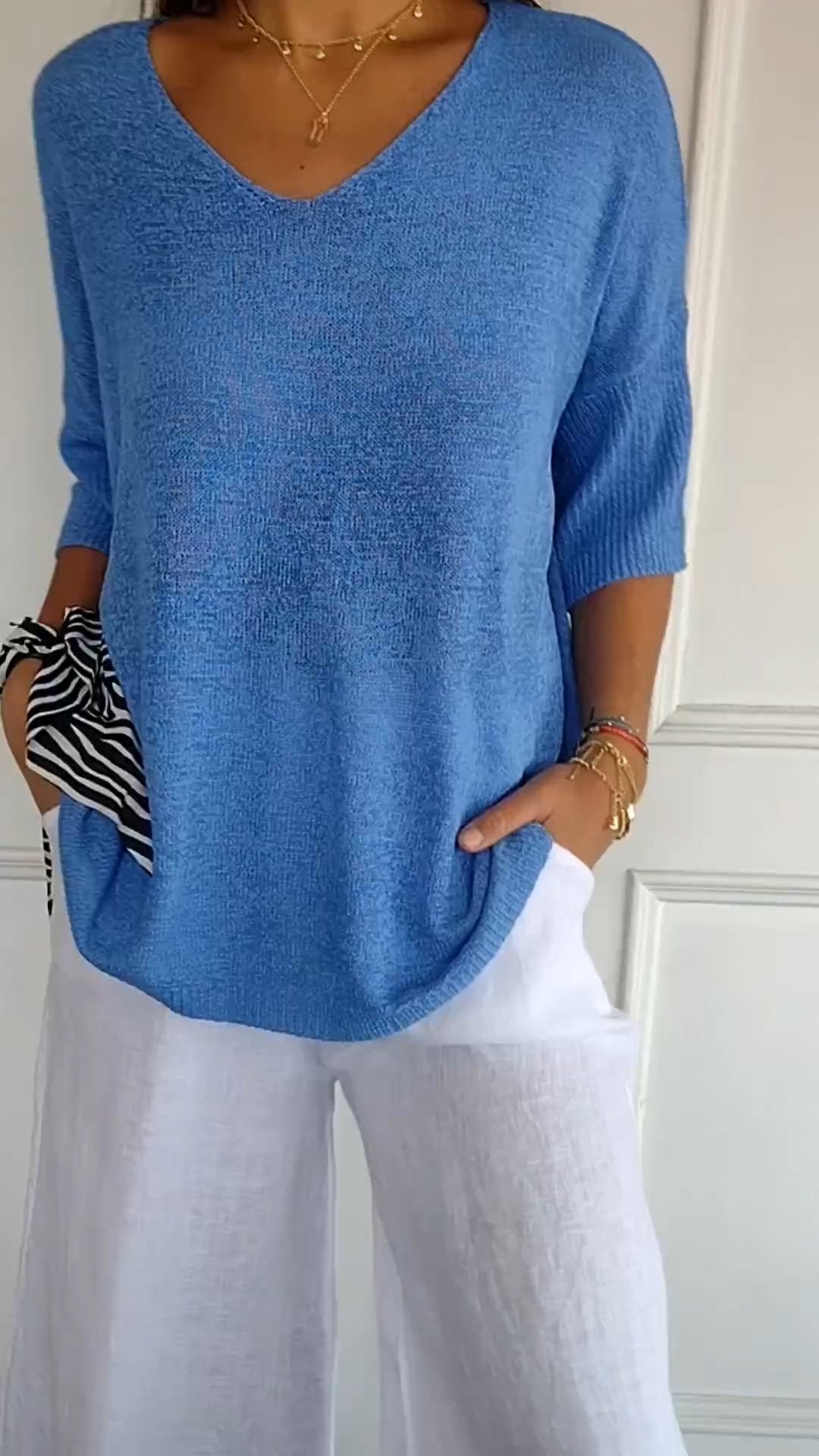 Laurienne™ | Casual V-hals top