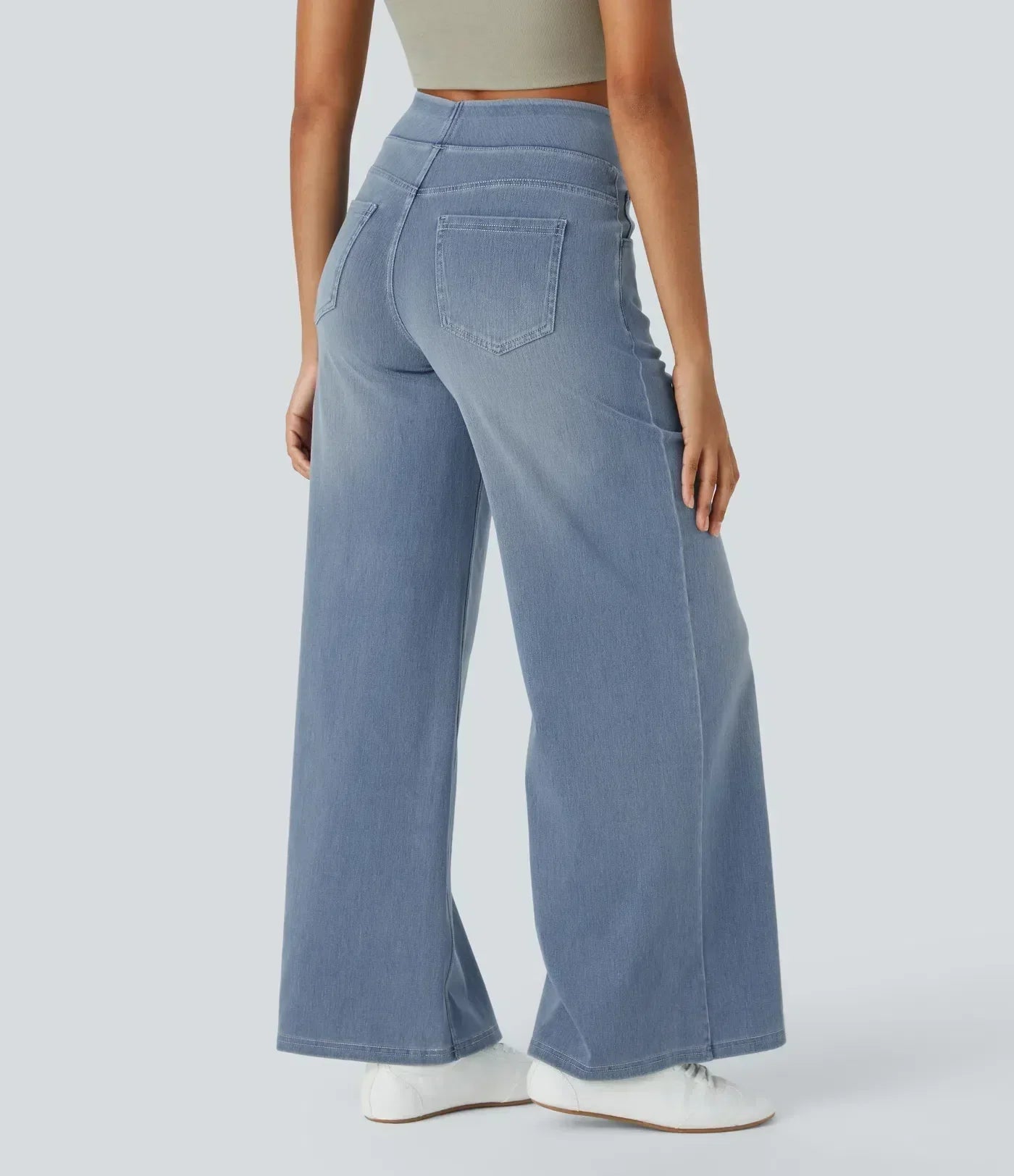 Evie | Comfortabele broek met hoge elastische taille