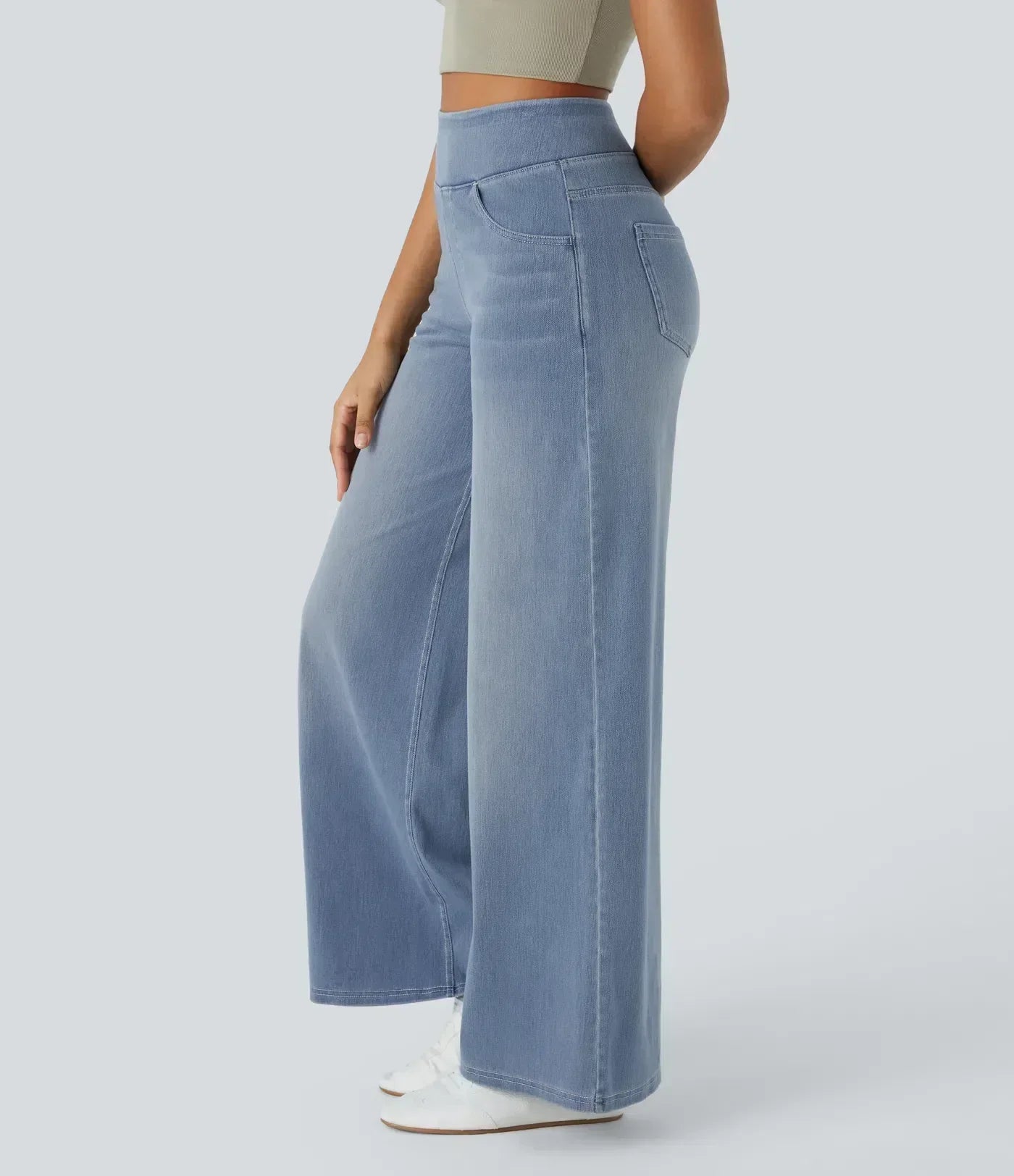 Evie | Comfortabele broek met hoge elastische taille