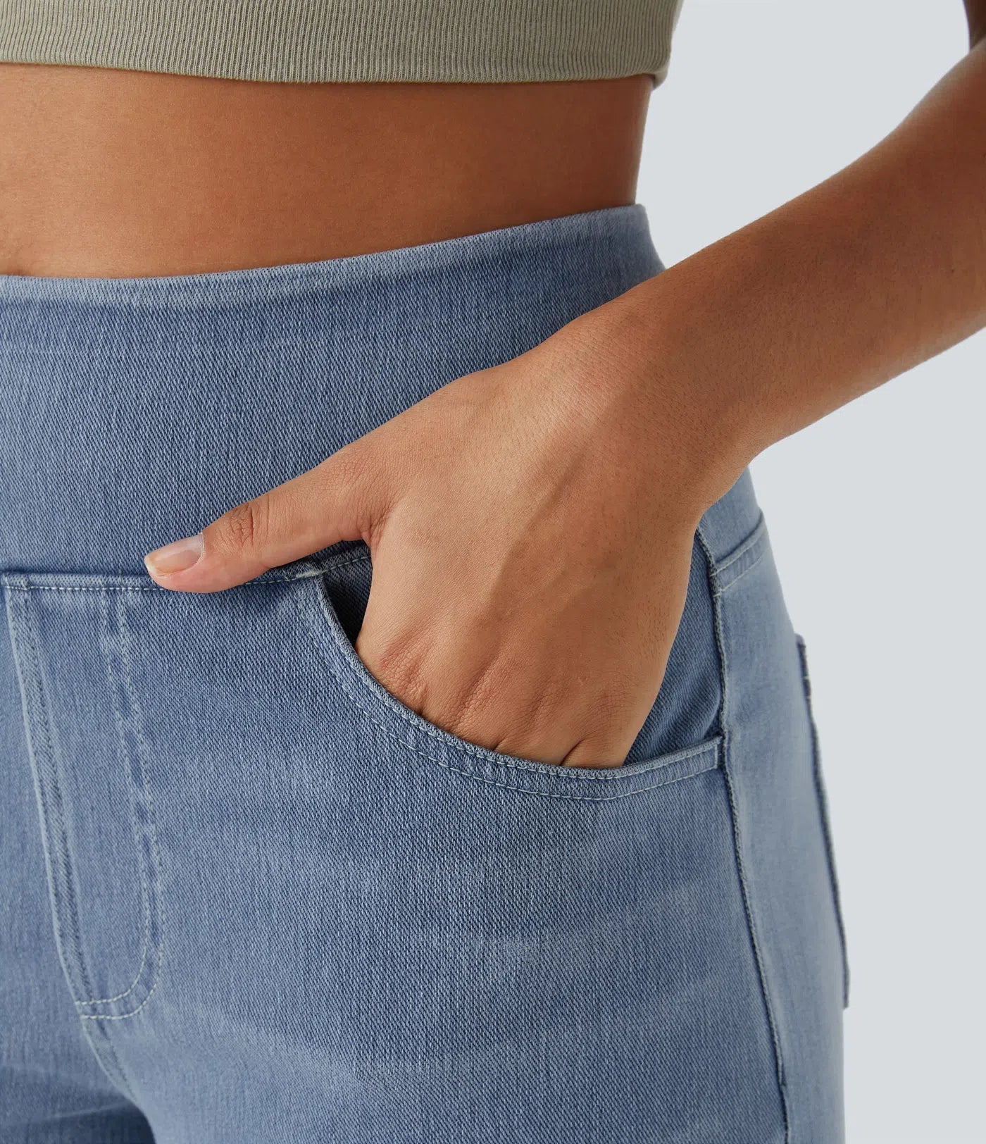 Evie | Comfortabele broek met hoge elastische taille