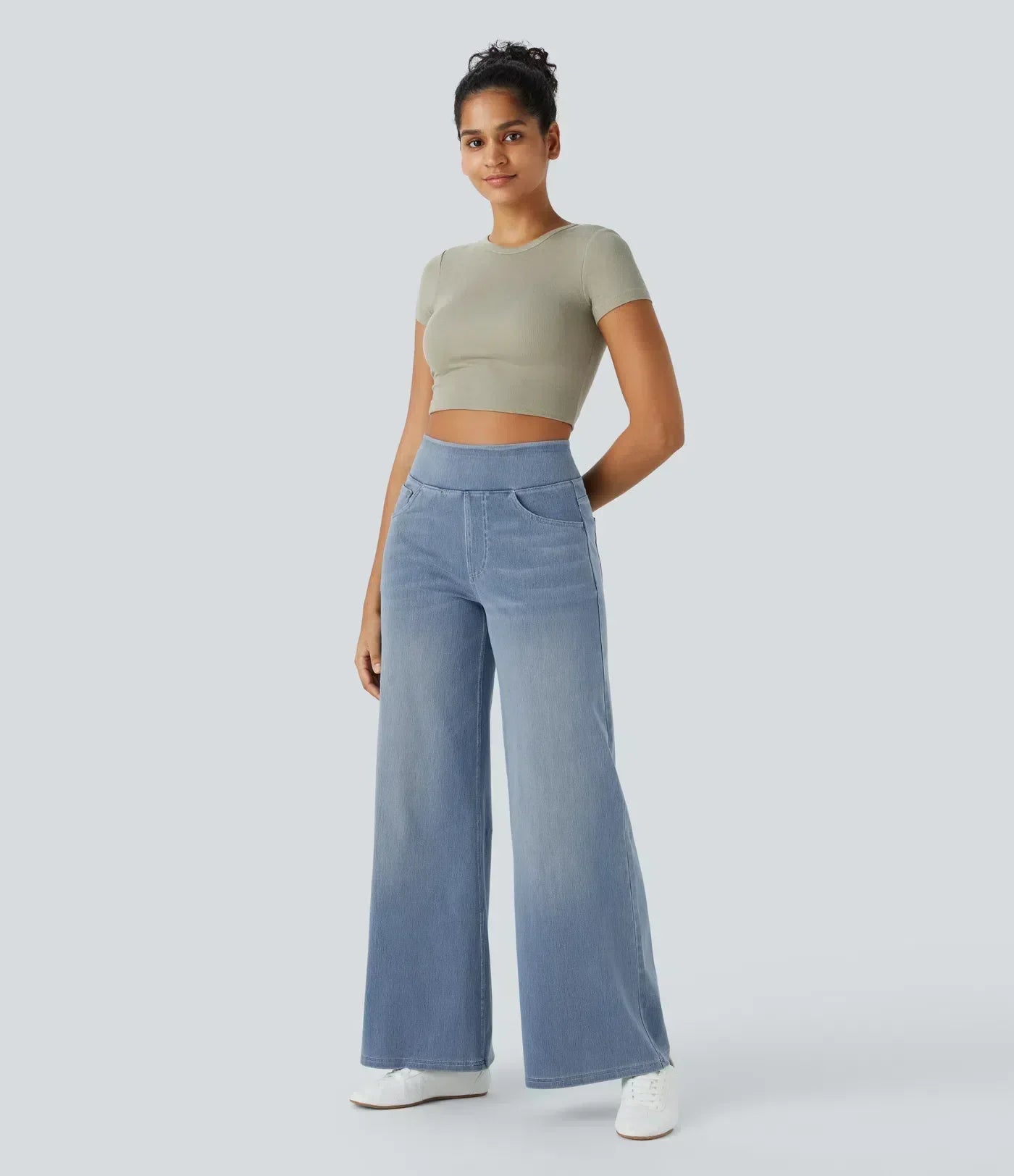 Evie | Comfortabele broek met hoge elastische taille