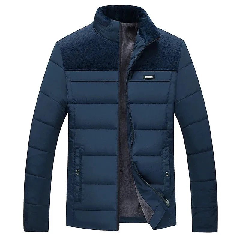 Arvid™ Heren Winterjas met Warme Fleecevoering – Klassiek & Stijlvol