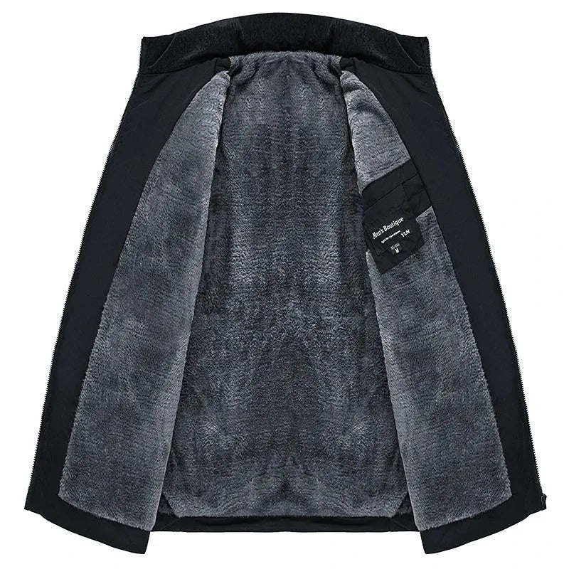 Arvid™ Heren Winterjas met Warme Fleecevoering – Klassiek & Stijlvol