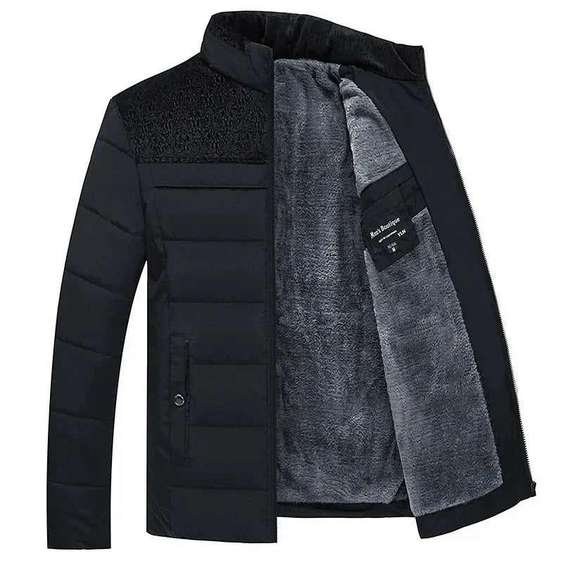 Arvid™ Heren Winterjas met Warme Fleecevoering – Klassiek & Stijlvol