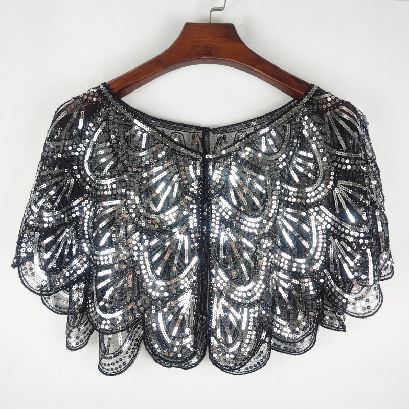 Elegante sjaal met paillettenkralen voor dames