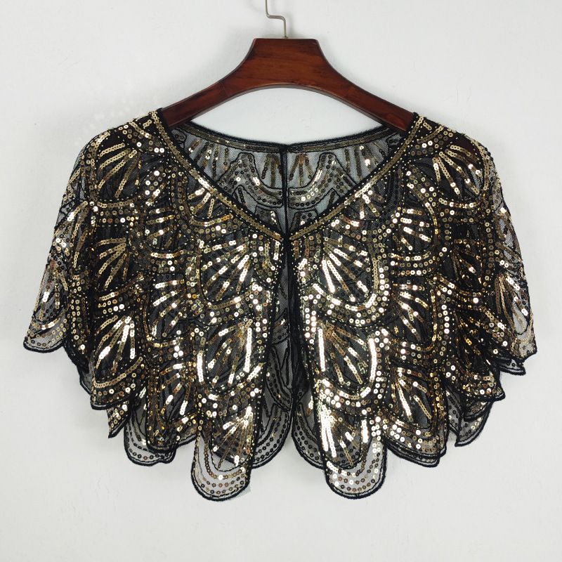 Elegante sjaal met paillettenkralen voor dames