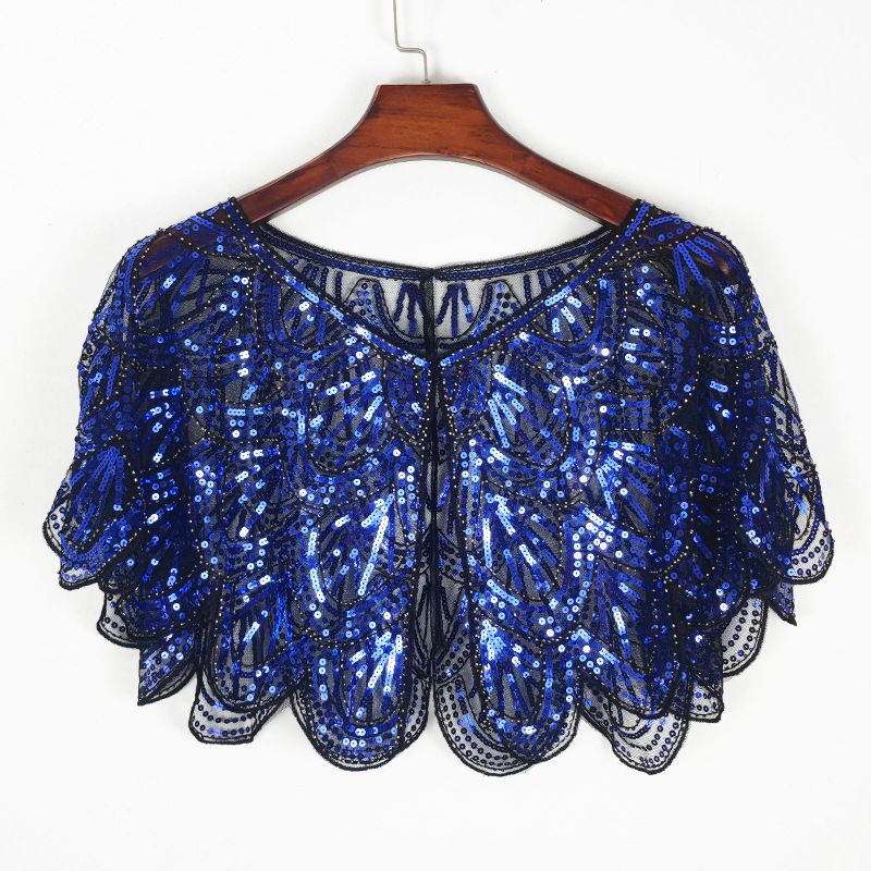 Elegante sjaal met paillettenkralen voor dames