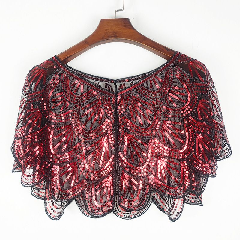 Elegante sjaal met paillettenkralen voor dames