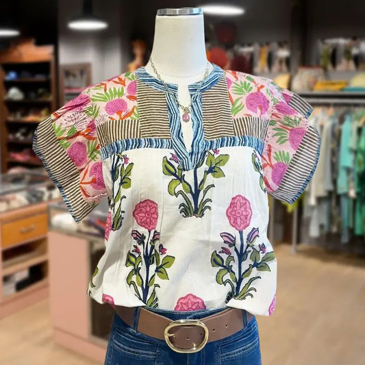 Uriella – Geborduurde bohoblouse