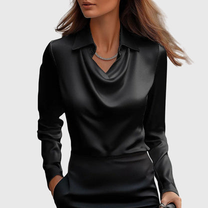 Fiona™ | Elegante Satijnen Blouse