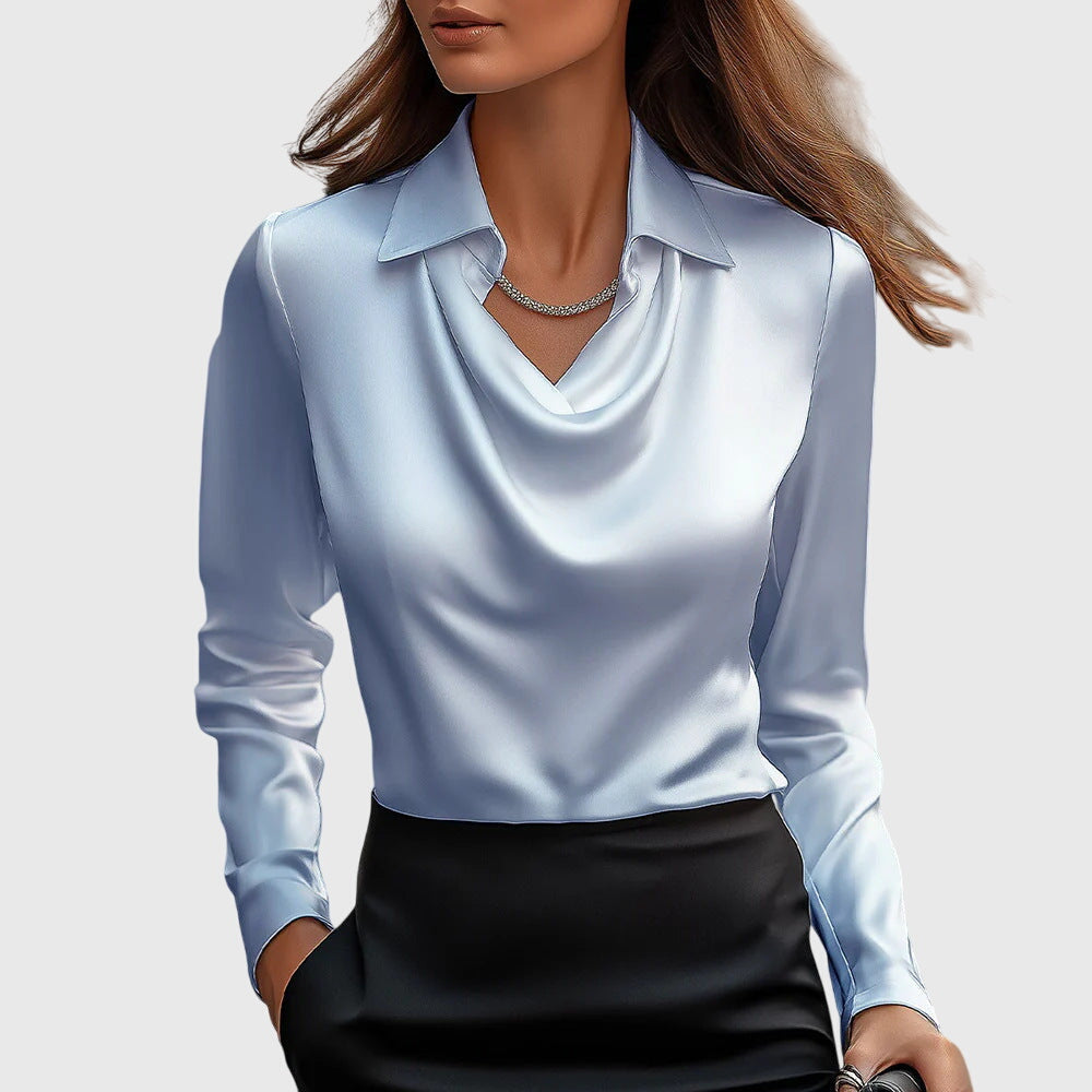 Fiona™ | Elegante Satijnen Blouse