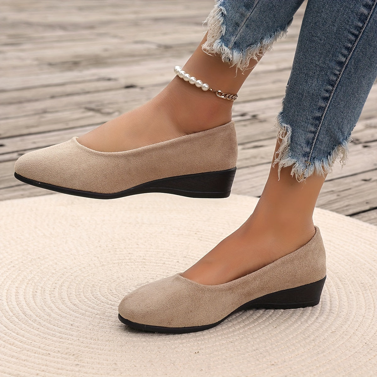 Éliane™ – Comfortabele ballerina’s met sleehak