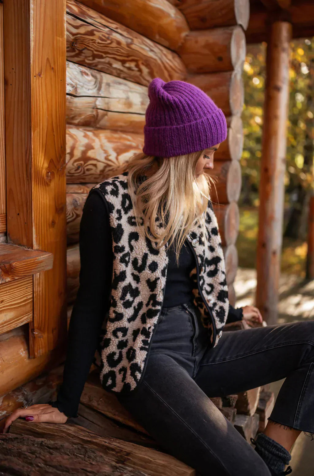 Lena | Luipaard Gilet