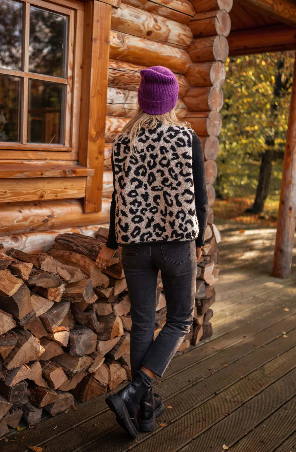 Lena | Luipaard Gilet