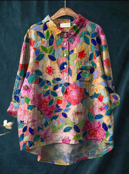 Elise™ | Klassieke bloemenblouse