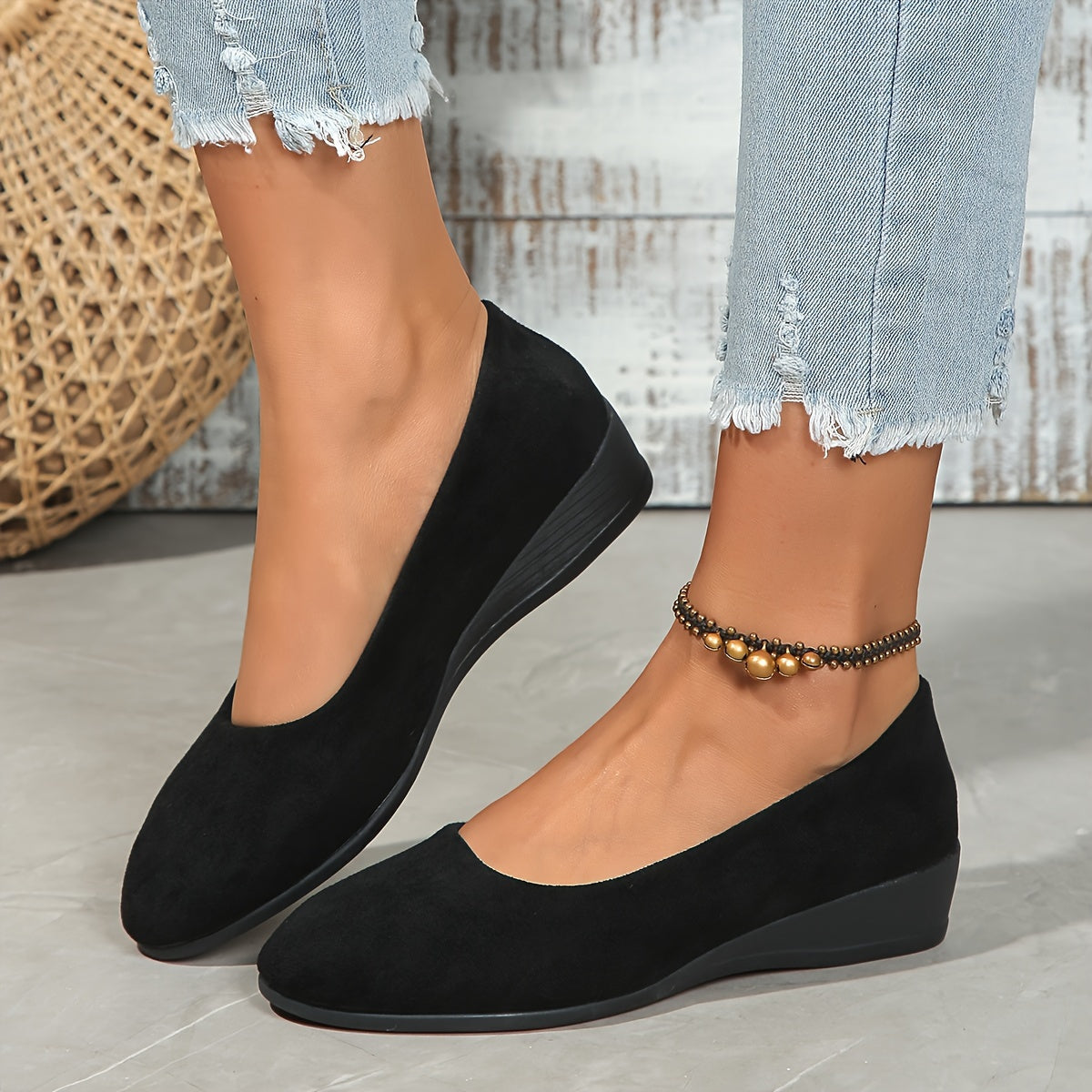 Éliane™ – Comfortabele ballerina’s met sleehak