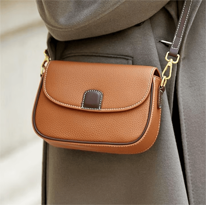Crossbody Leather Bag 'Eloise'™ | Stijlvolle schoudertas