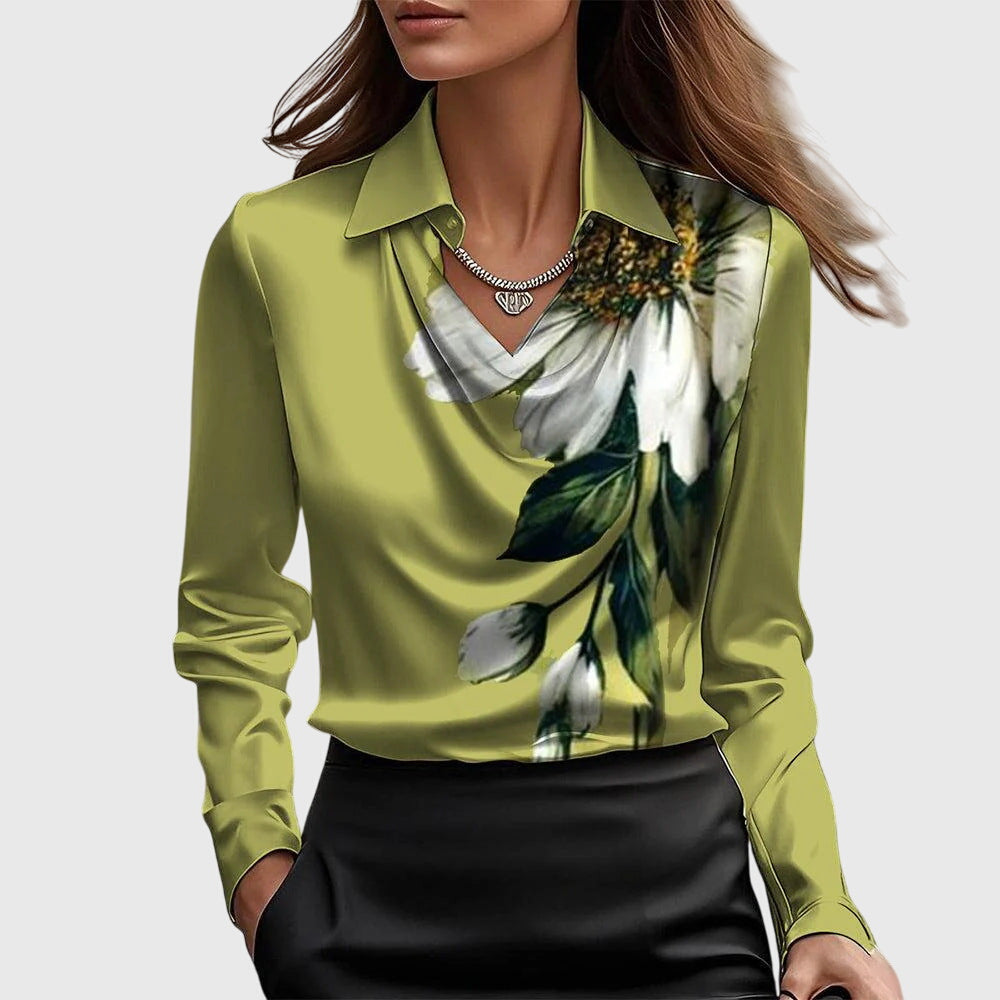 Fiona™ | Elegante Satijnen Blouse