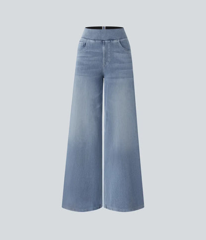 Evie | Comfortabele broek met hoge elastische taille