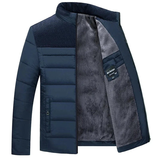 Tommy - Heren Winterjas met Warm Fleece Voering – Klassiek & Stijlvol