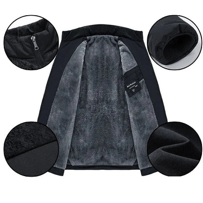 Arvid™ Heren Winterjas met Warme Fleecevoering – Klassiek & Stijlvol