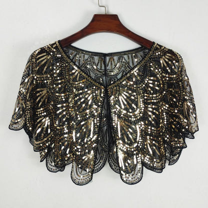 Elegante sjaal met paillettenkralen voor dames