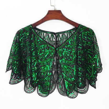 Elegante sjaal met paillettenkralen voor dames