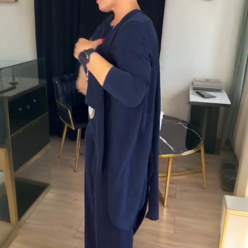 Aveline™ Elegante Lange Cardigan & Top & Broek 3-Delige Set